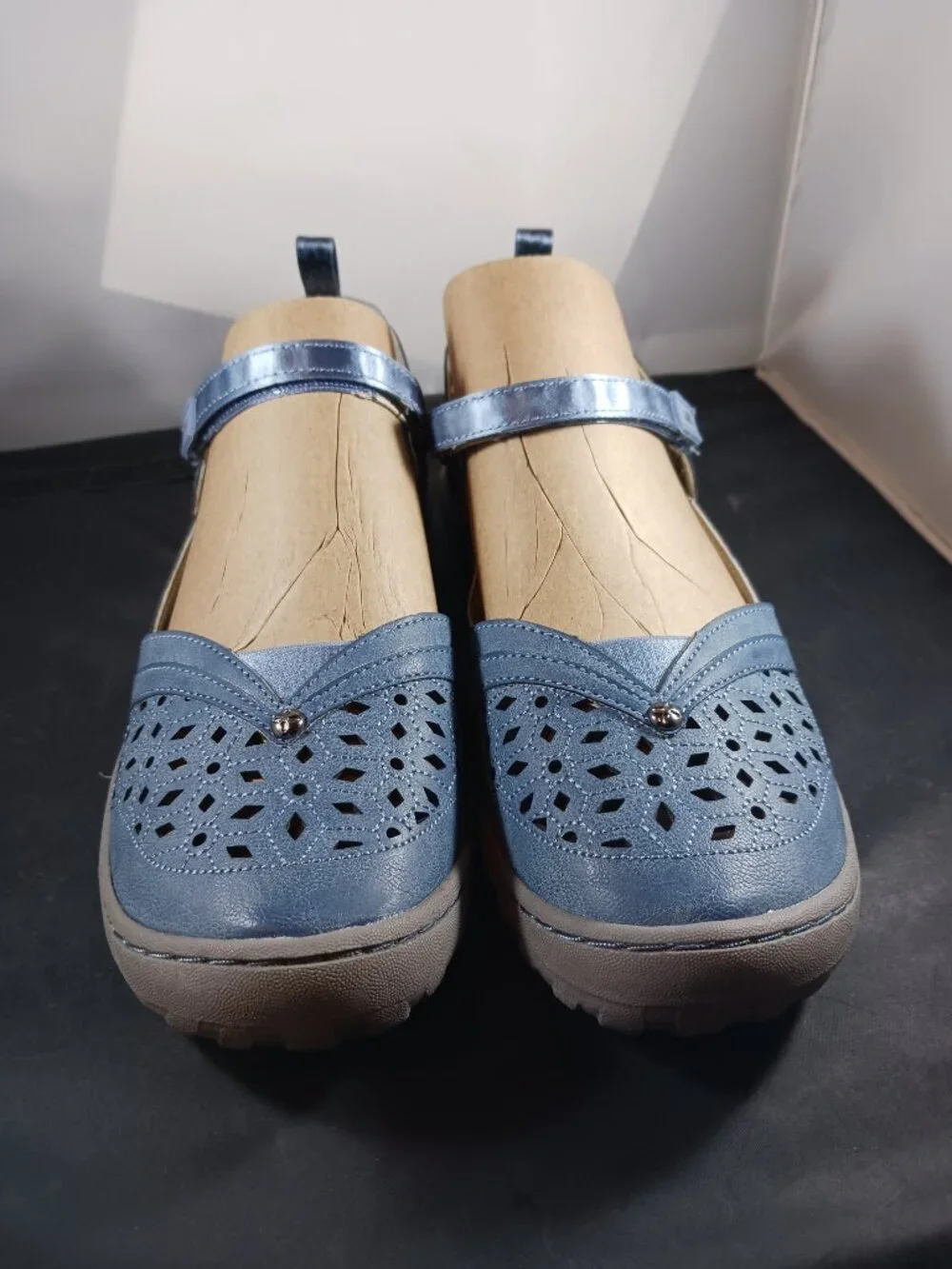 JBU Jambu Women's Loafer Shoes Rosemary Classic Mary Janes Blue Size 8.5M